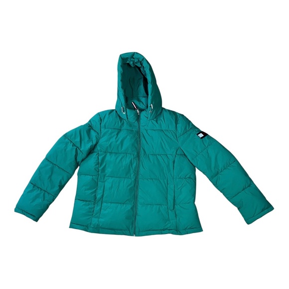LNC TOMMY HILFIGER TH FLEX Winter Puffer Jacket Womens LG Hoodie Quilted  Winter - Picture 1 of 11